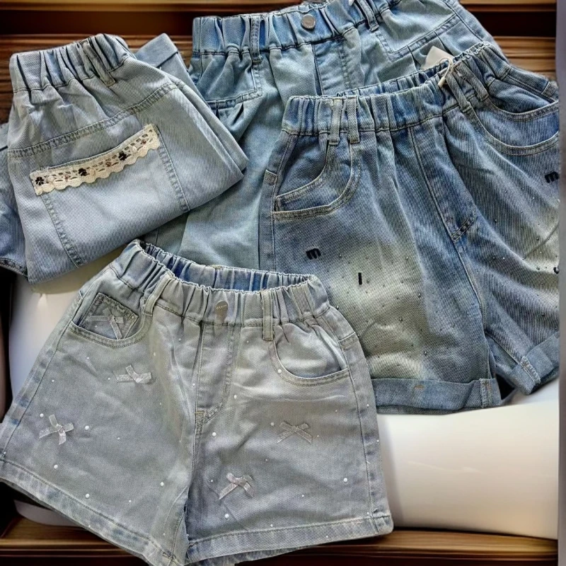 微瑕款链接女童夏季牛仔时尚短裤洋气潮流韩版（默认微瑕，介意勿拍