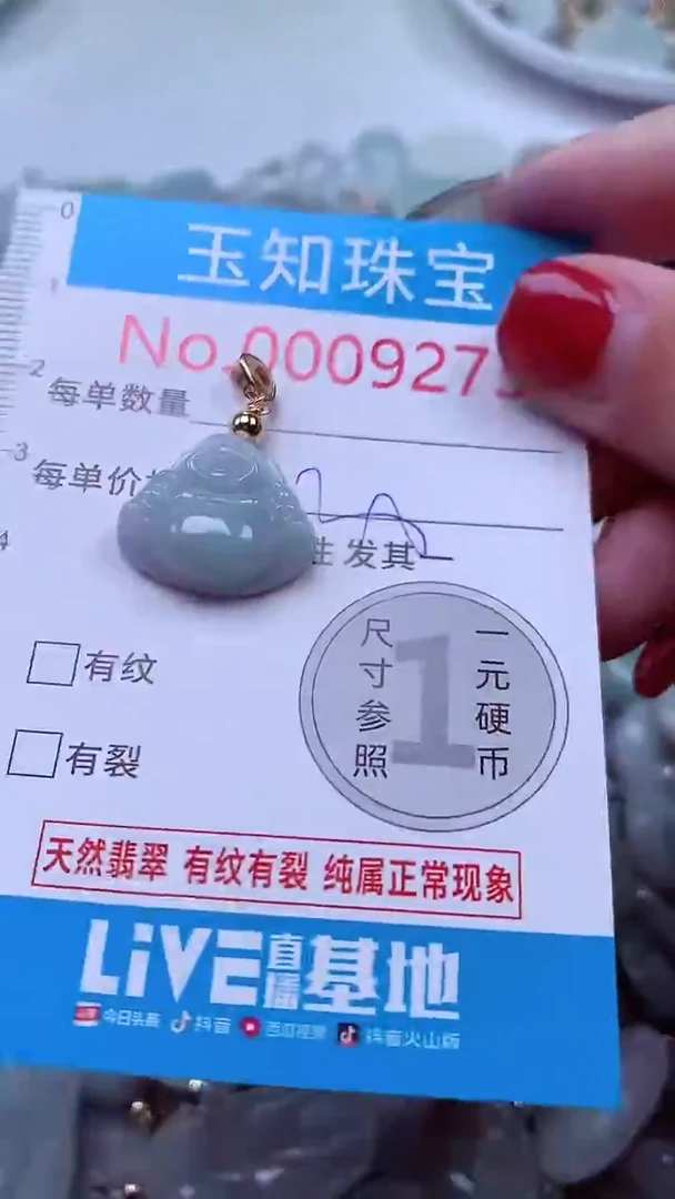 吊坠(不含链)未镶嵌翡翠9273
