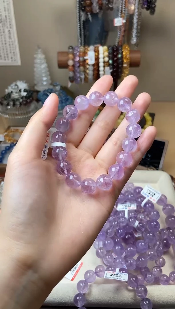 水晶手链未镶嵌紫阿塞12mm