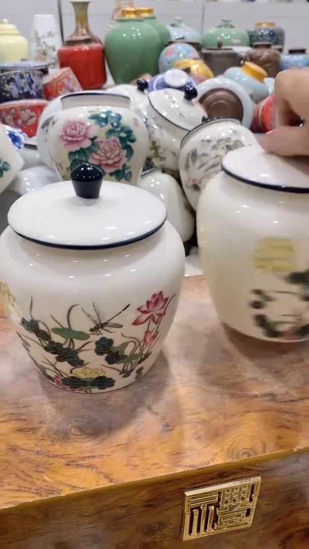 摆件陶茶叶罐密封罐储存罐