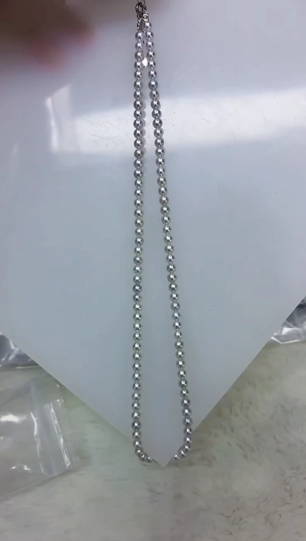未镶嵌DA淡水珍珠项链4-5 y865