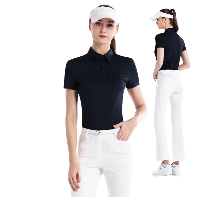 PGM新品高尔夫服装女士夏季短袖T恤透气上衣YF-672