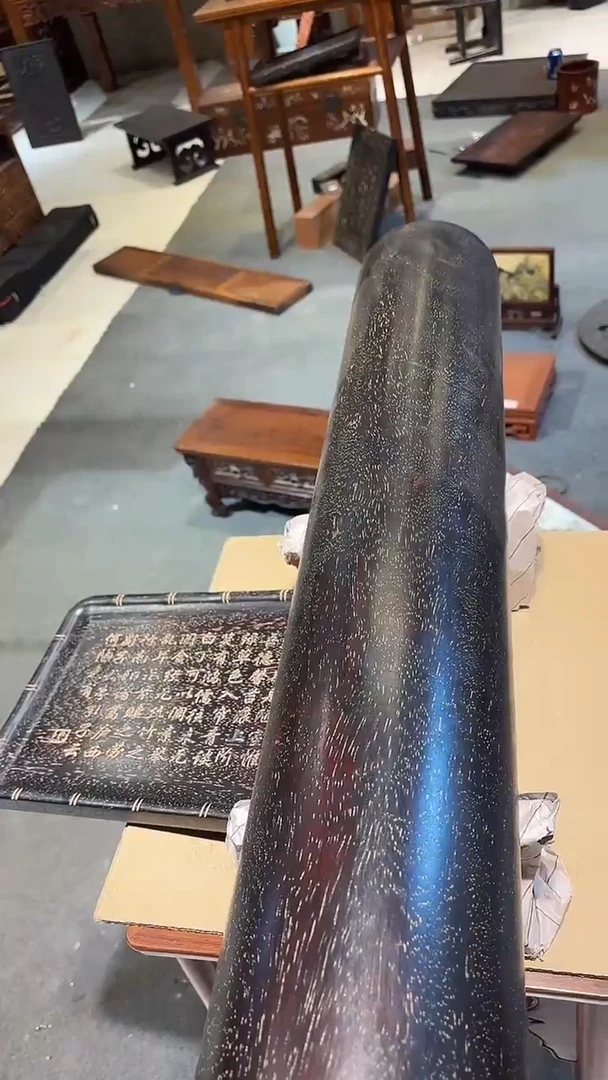 木木雕款用****0紫檀素面横财88长的