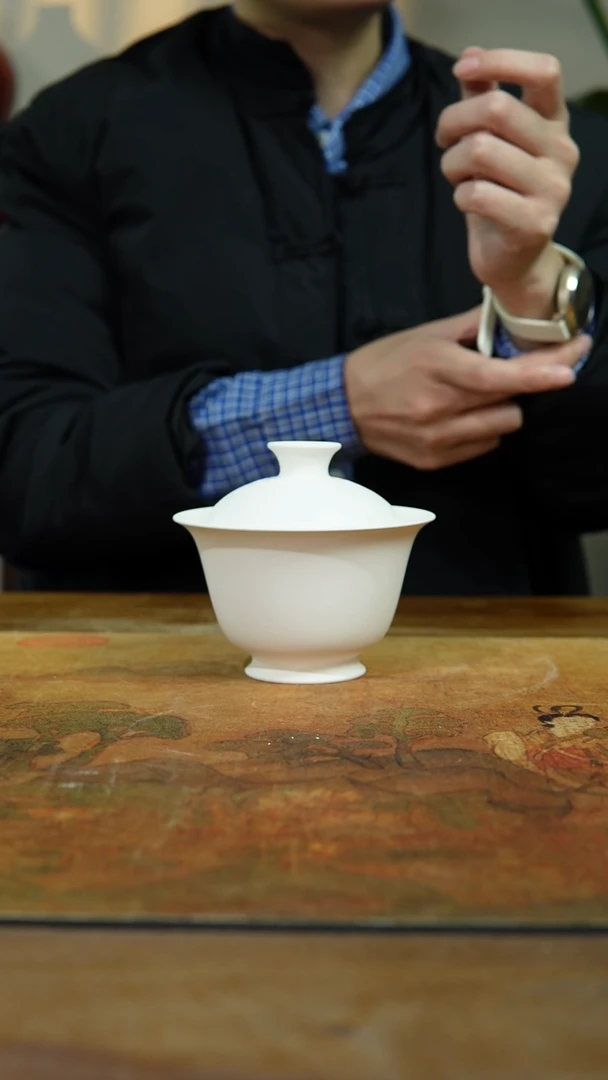 瓷片白胎盖碗景德镇上庄陶瓷闪购