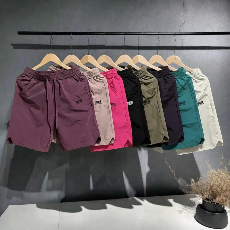 凉感舒适高品质潮牌冰丝马裤运动休闲短裤男士夏季薄款宽松五分裤