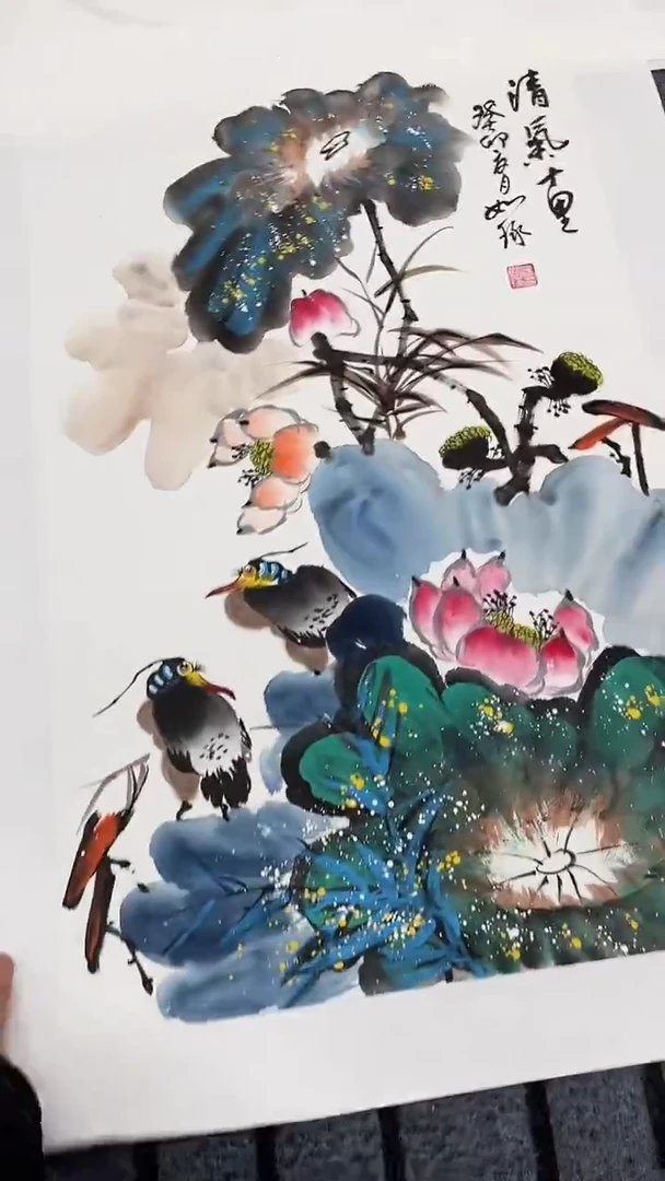 精品国画花鸟作品