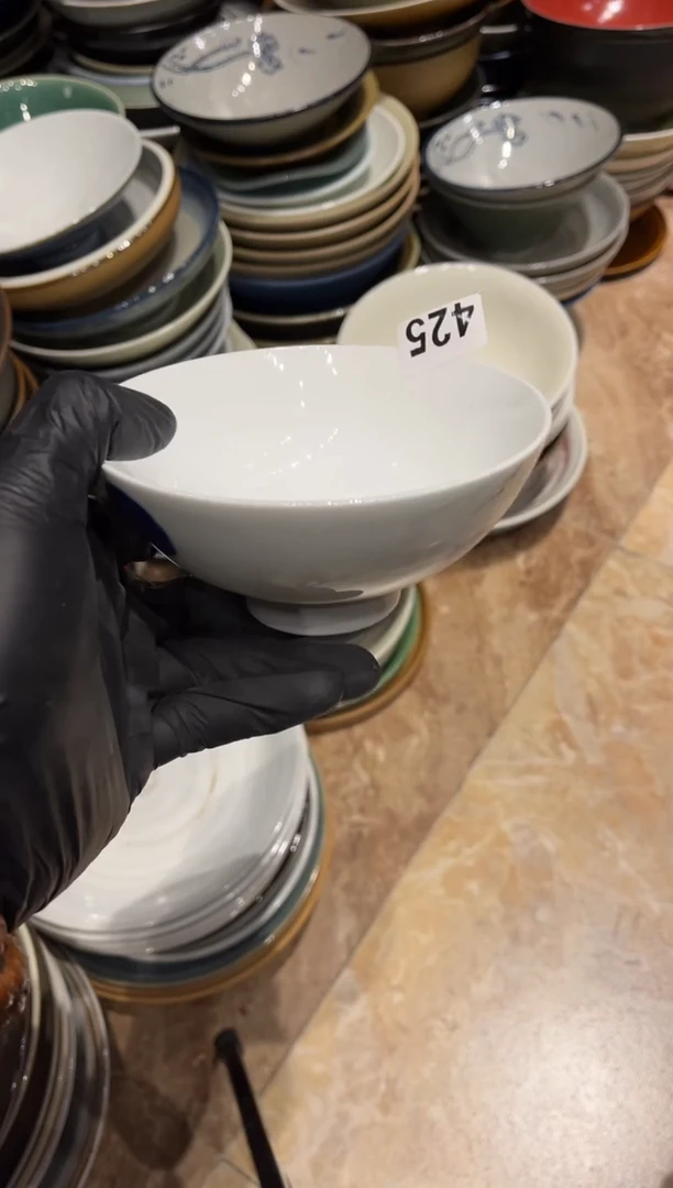 【闪购商品】瓷片425  手绘蓝葫芦小碗1个