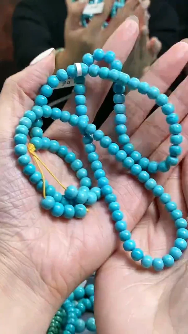 未镶嵌绿松石手串一**木6mm+