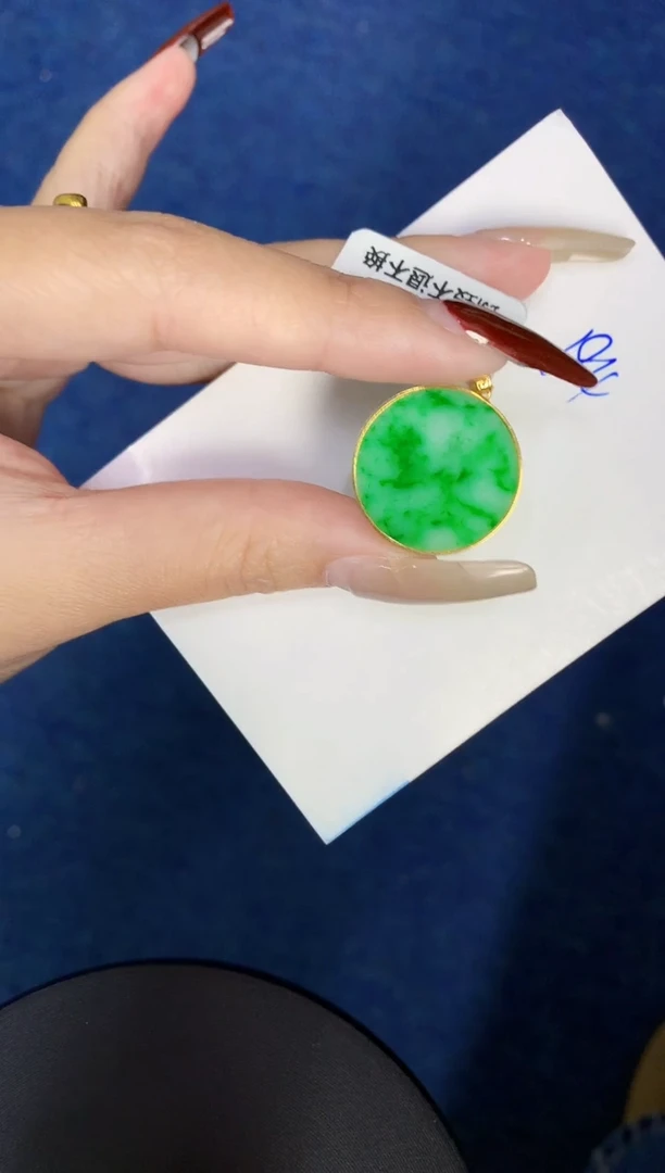【闪购商品】翡翠颈饰18K金镶嵌00000000000