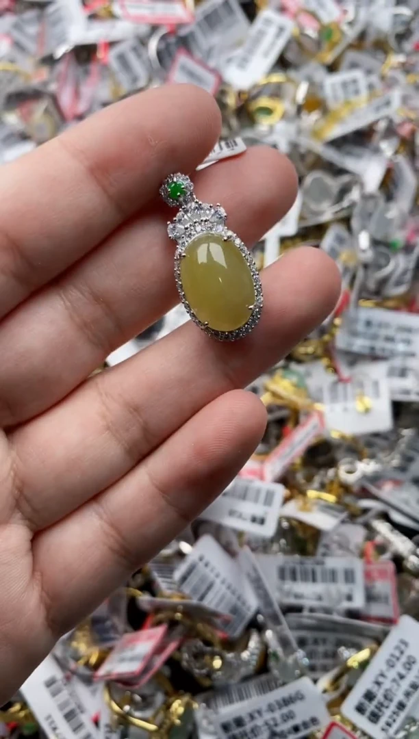 【闪购商品】翡翠戒指银S925镶嵌444444---7