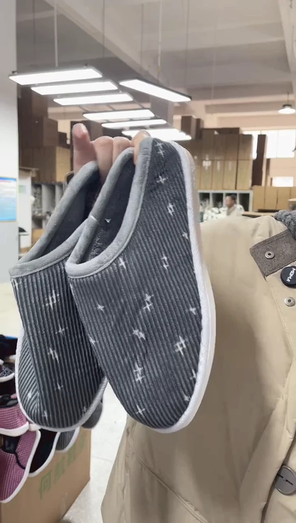 灰色包根棉拖45码82号