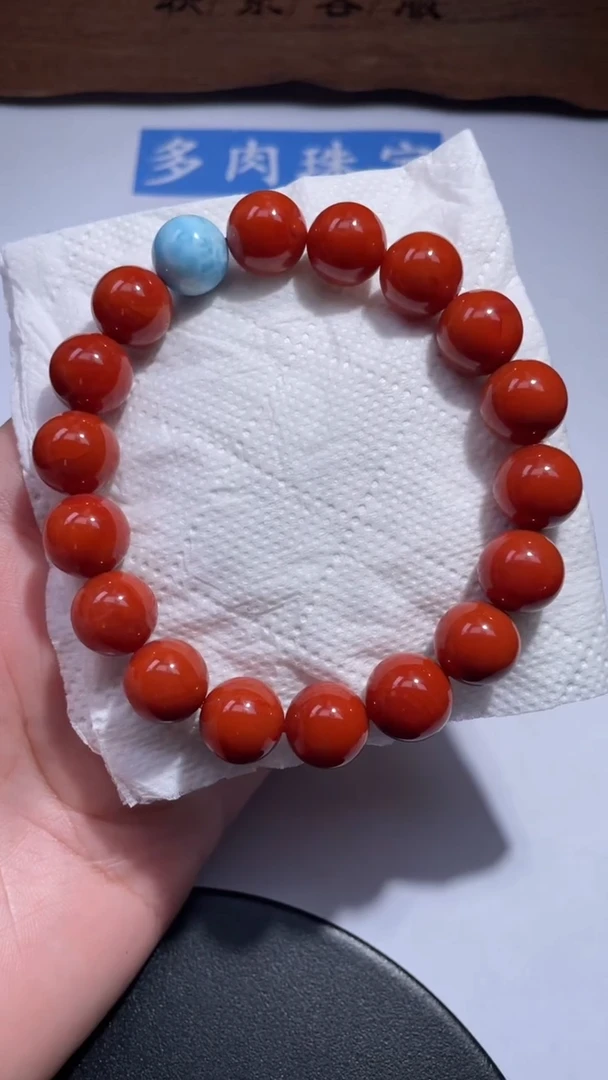 未镶嵌珠串南红玛瑙12多样性发其一