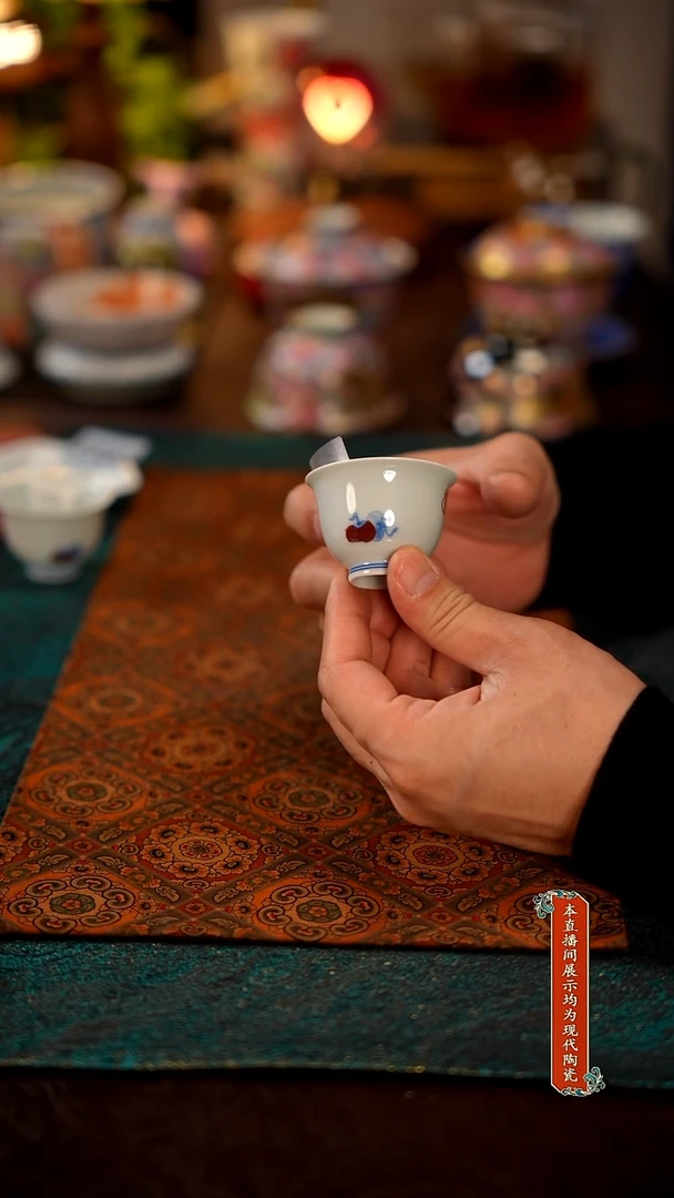 瓷片景德镇窑口茶器瓷7733