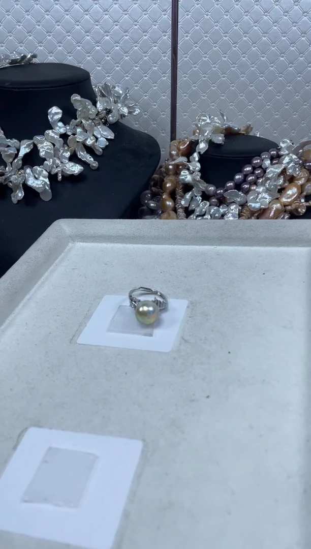 戒指未镶嵌淡水珍珠【纯恬珍珠】