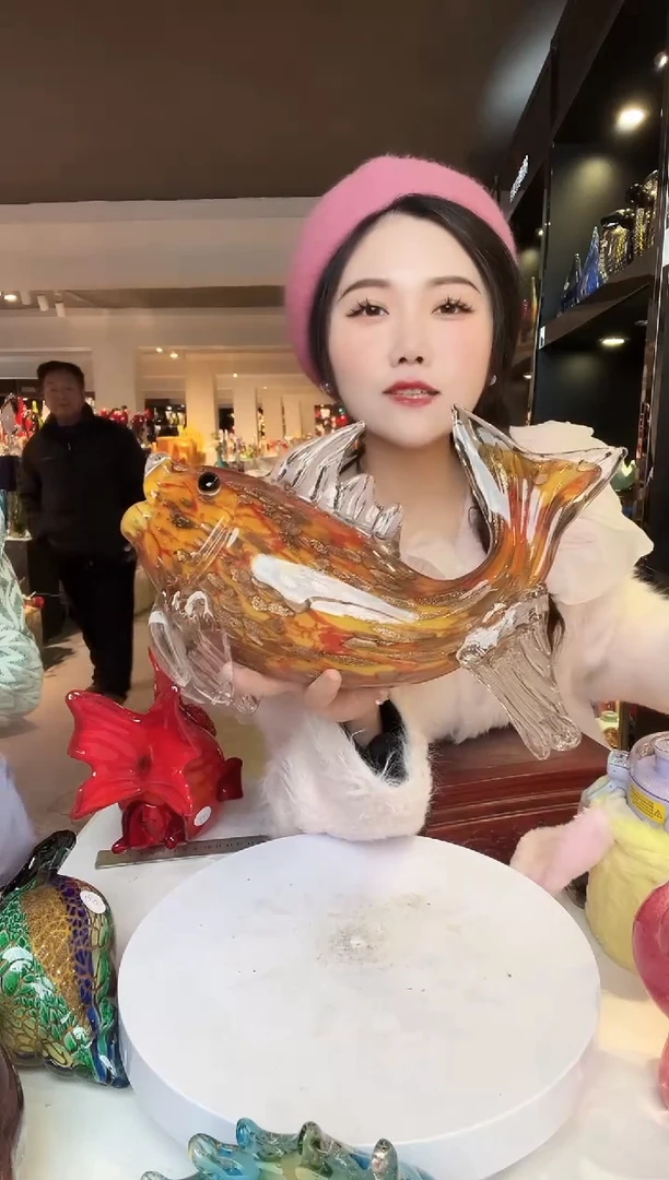 【闪购商品】茶盏琉璃摆件家居摆件