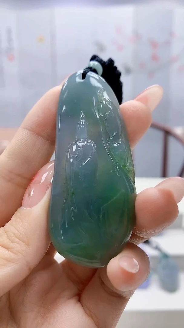 未镶嵌定制翡翠4829ty-毛货挂件8