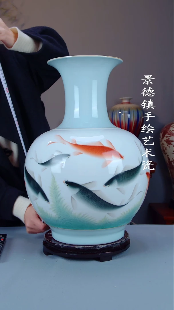 摆件陶景德镇手工手绘陶瓷摆件40