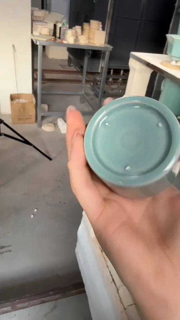 扳指杯-云端釉开窑-眉