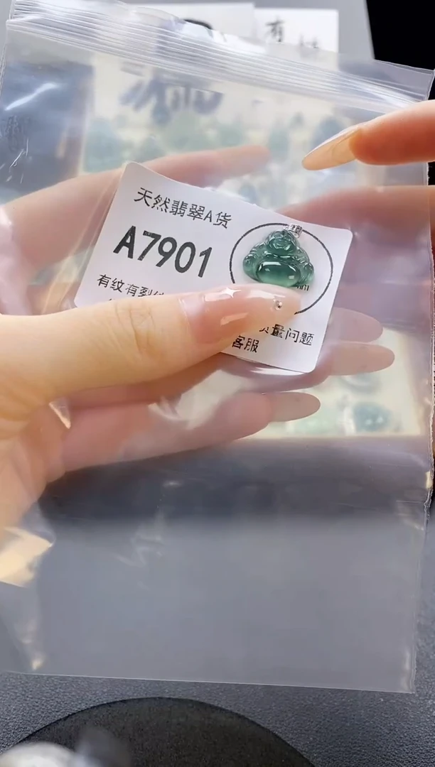 吊坠(赠链)未镶嵌翡翠天然翡翠A货