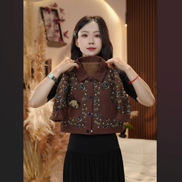 【麦布麦】秋季新款儿童洋气小众重磅时尚设计师提花外套SQTM1646