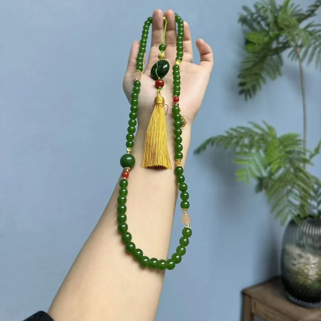 非金属珐琅手镯 绿色项链DIY斜跨套装