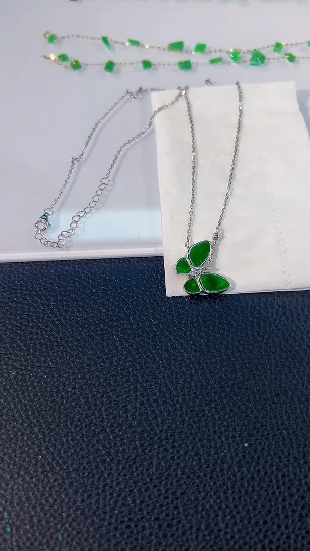 颈饰未镶嵌翡翠 缅料A货/支持复检/一件