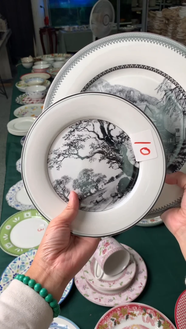 瓷片陶瓷尾单CC095有瑕2件套