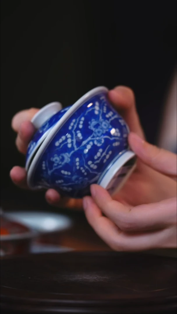 【见珊】专属立勤堂专属青花冰梅盖碗