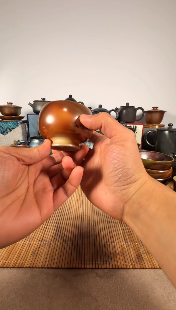 建水紫陶 白泥纯柴烧主人杯