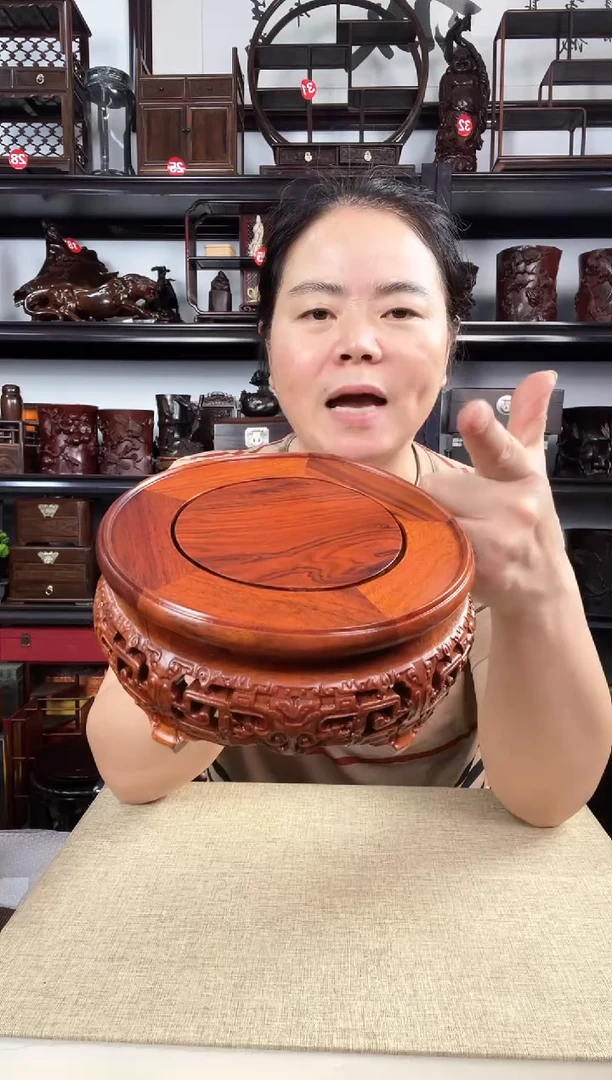 木15公分黄老李红木工艺品