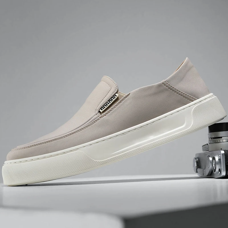 Louis Fordea/路易弗狄布鞋男款透气休闲百男士蓝色透气印花板鞋