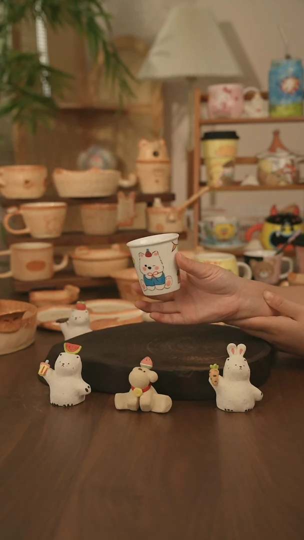 杯子景德镇原创手作陶瓷