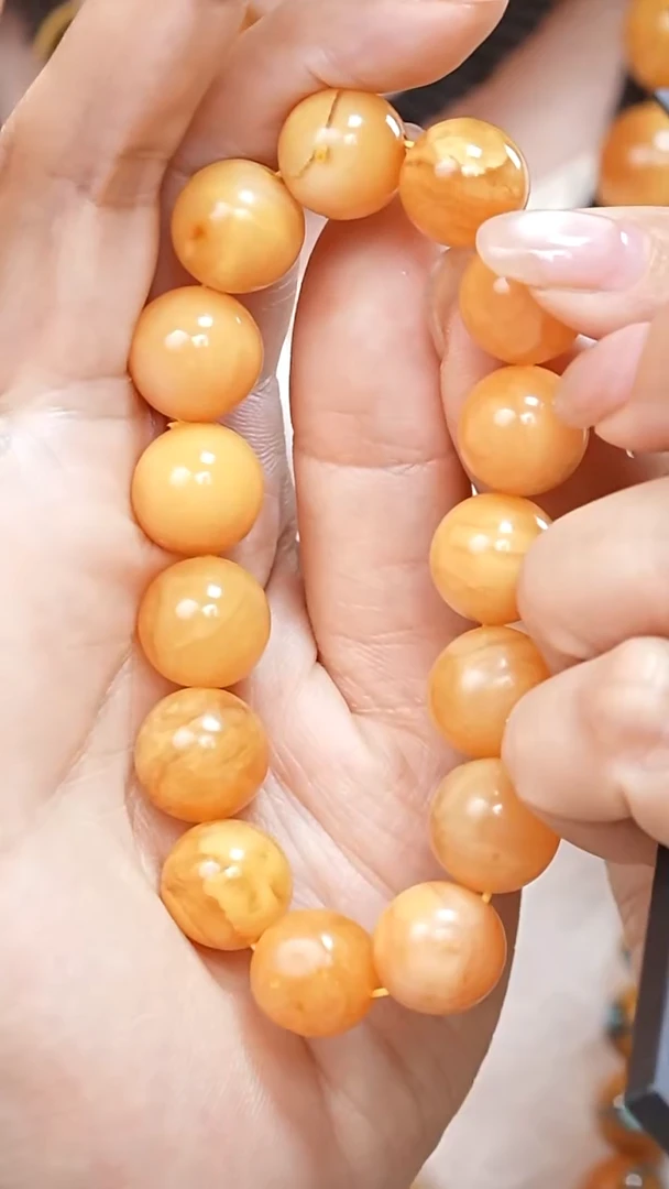 蜜蜡颈饰未镶嵌5665天然蜜蜡珠宝奇石云端妖孽石膏蜡全部保真