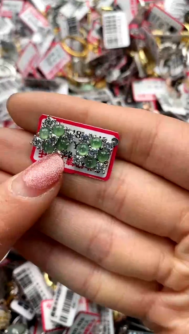 【闪购商品】翡翠戒指银S925镶嵌100000      1