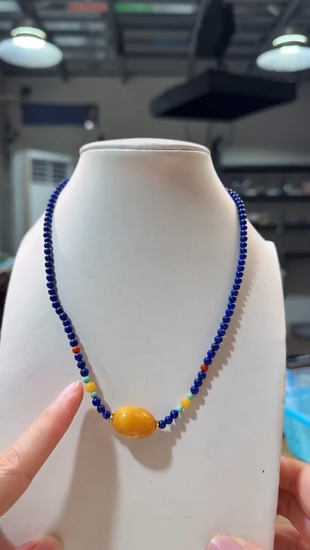 未镶嵌青金石项链优0429