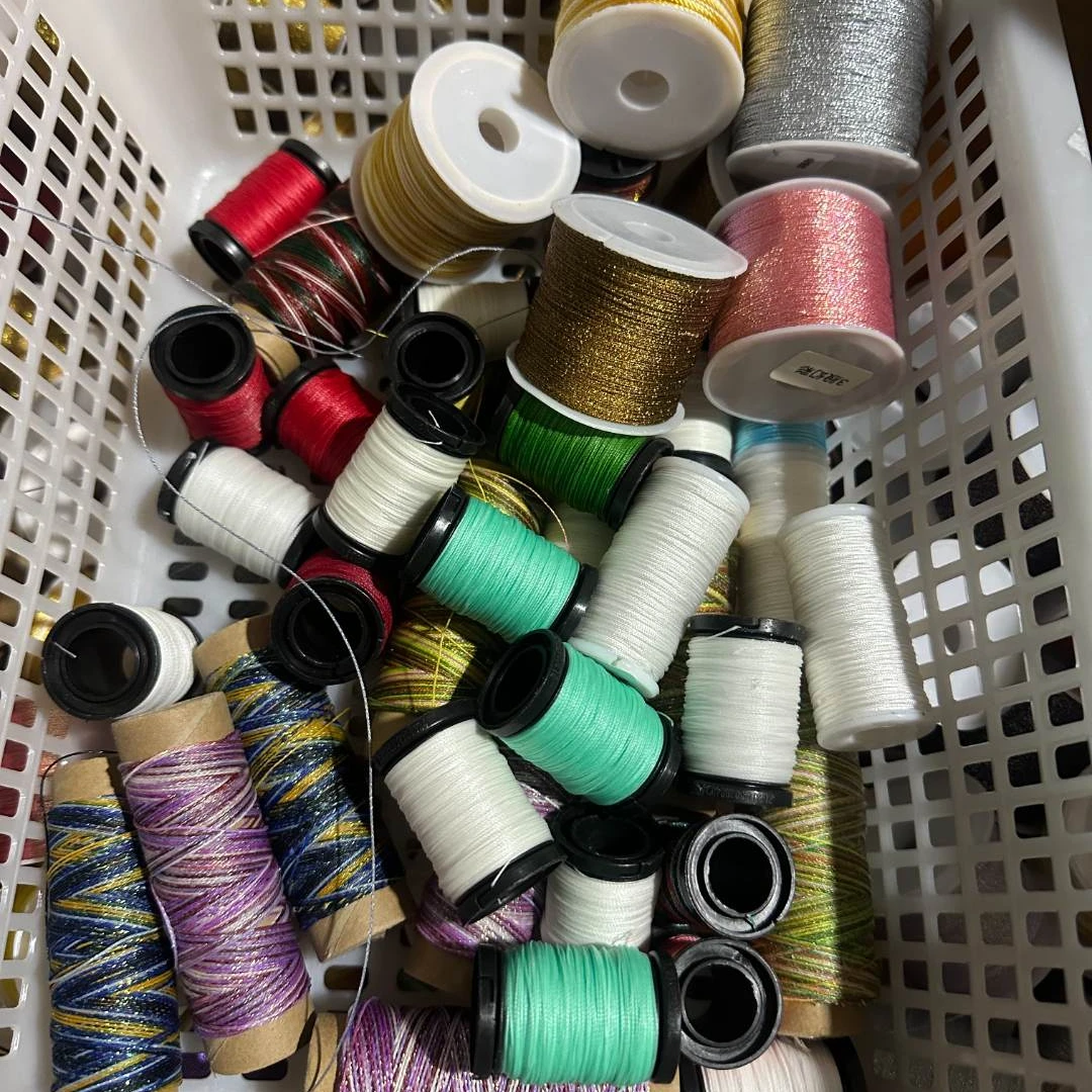 编绳中卷股线蜡线段染股线随机发一卷