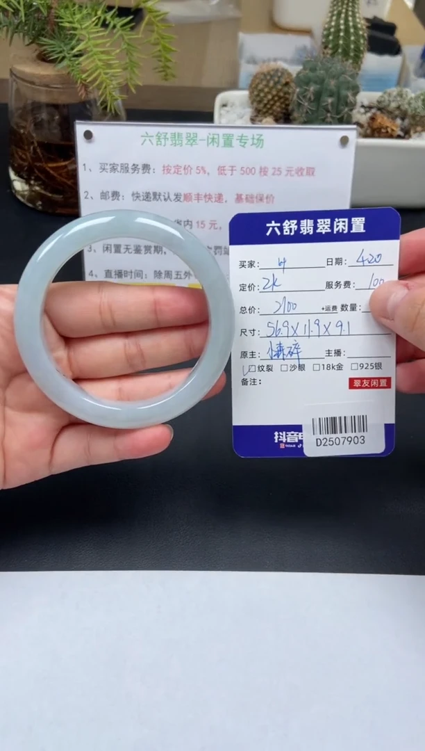 翡翠手镯未镶嵌D2507903