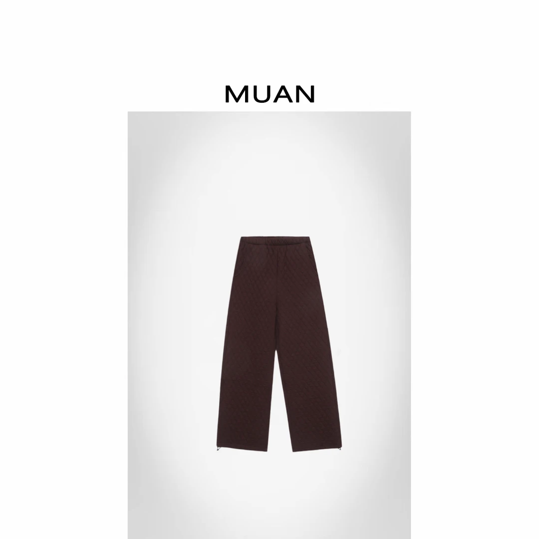 木岸MUAN：《小泡芙棉裤》“泡芙系列”定制385克高级长裤女D-DG3-6857