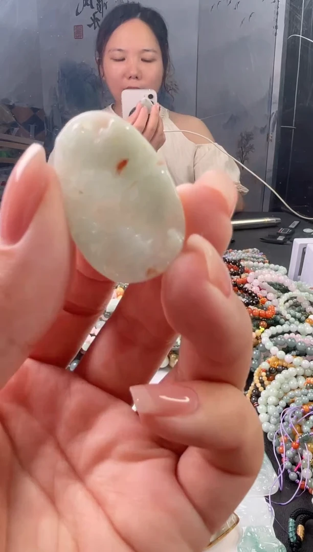 翡翠未镶嵌吊坠(不含链)一刀切山水