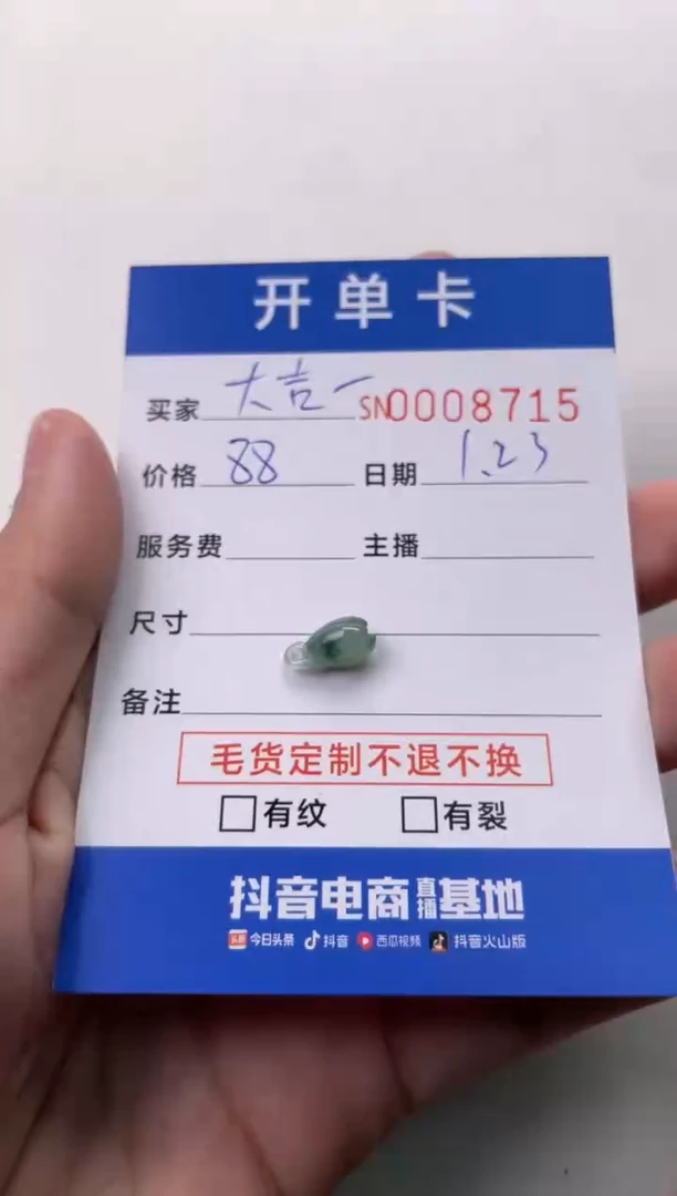 【闪购商品】翡翠颈饰未镶嵌00008715