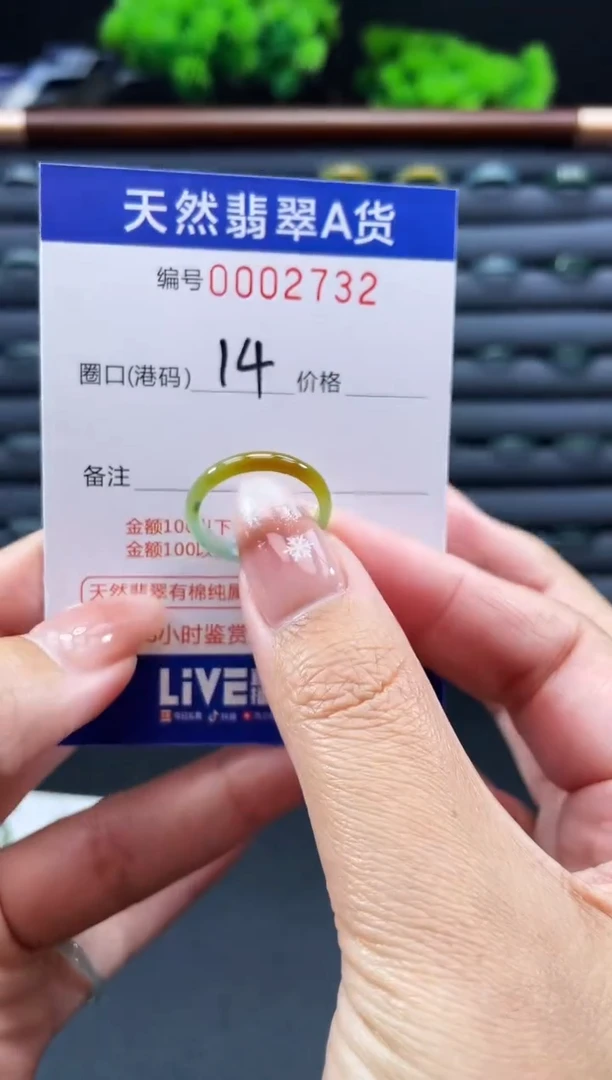 未镶嵌戒指翡翠戒圈