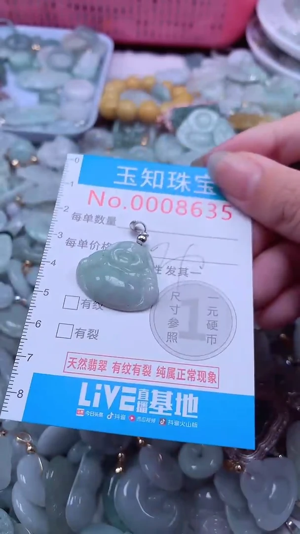 翡翠未镶嵌吊坠(不含链)8635