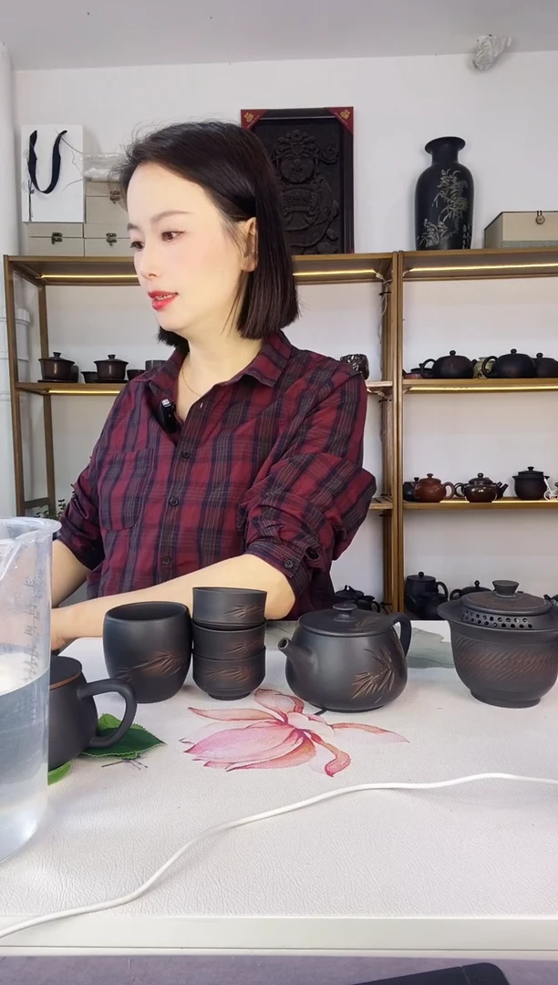 竹子300竹子六件套带客杯带手抓
