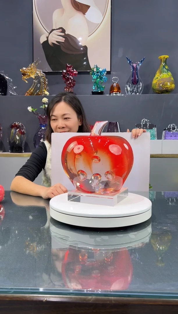 手工艺品琉璃  水晶琉璃摆件1个28斤