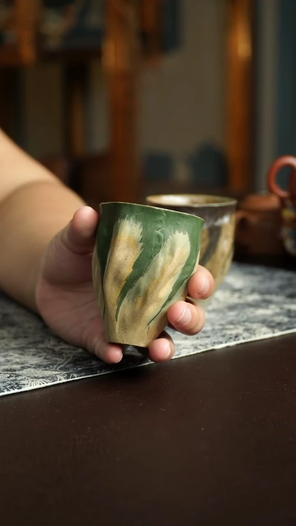 茶杯紫砂43号宜兴紫砂原矿作品