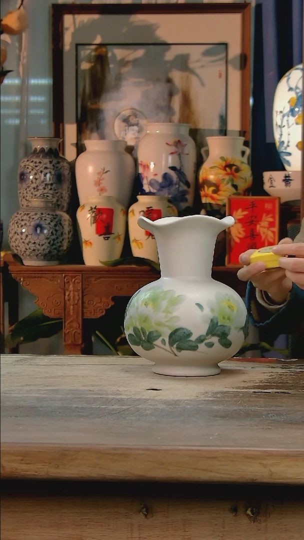 【闪购商品】瓷片景德镇纯手工釉下彩精品花瓶