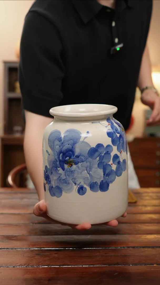 摆件景德镇手作艺术感花瓶