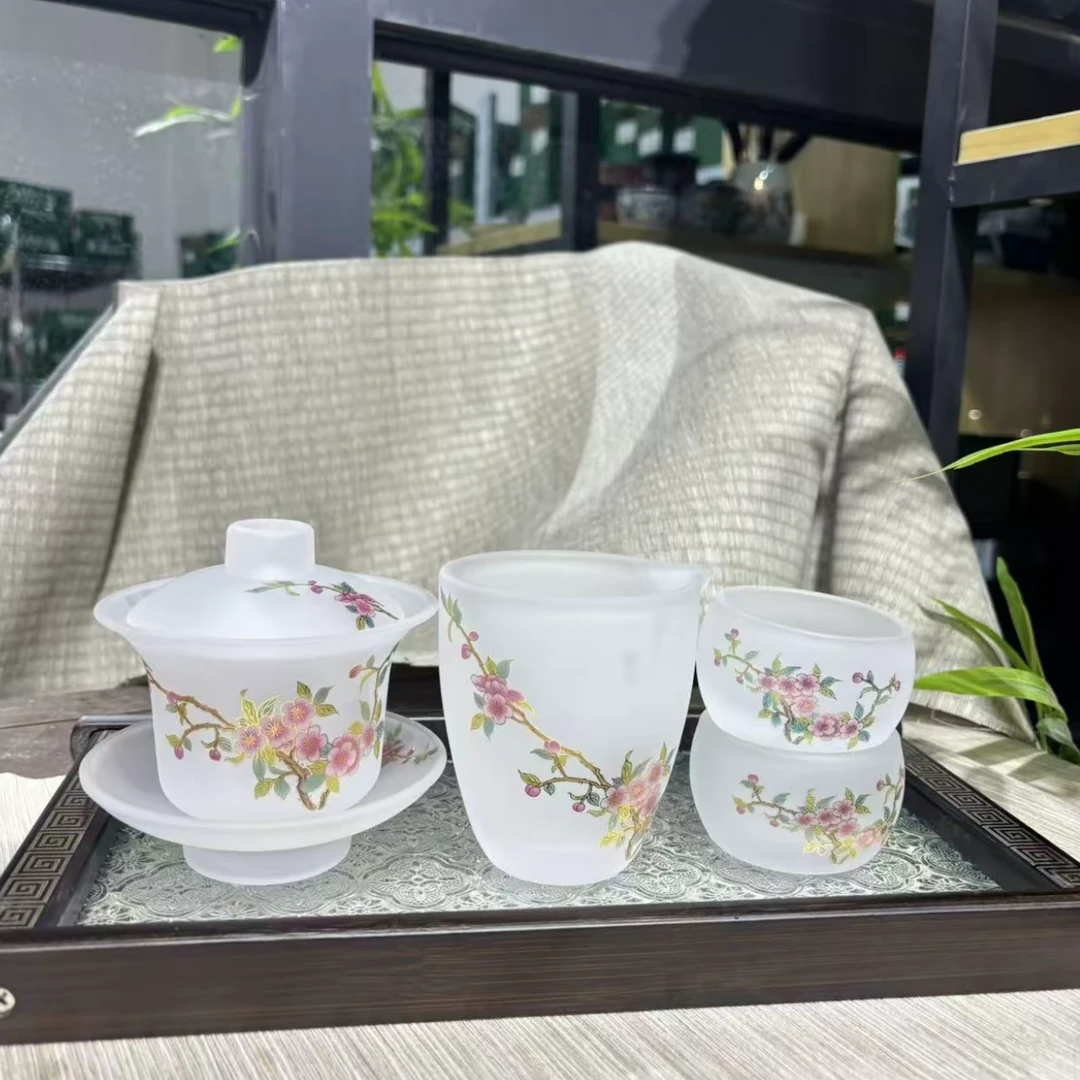 【聚量专属链接】桃李春风茶具套组带茶盘mc085