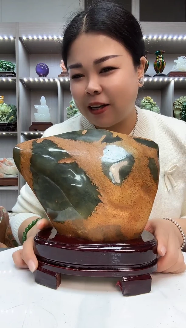 石材天然石材家居摆件办公室客厅玄关高档摆件