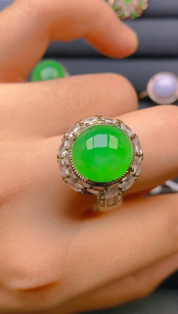 【闪购商品】翡翠戒指未镶嵌天然A货翡翠1